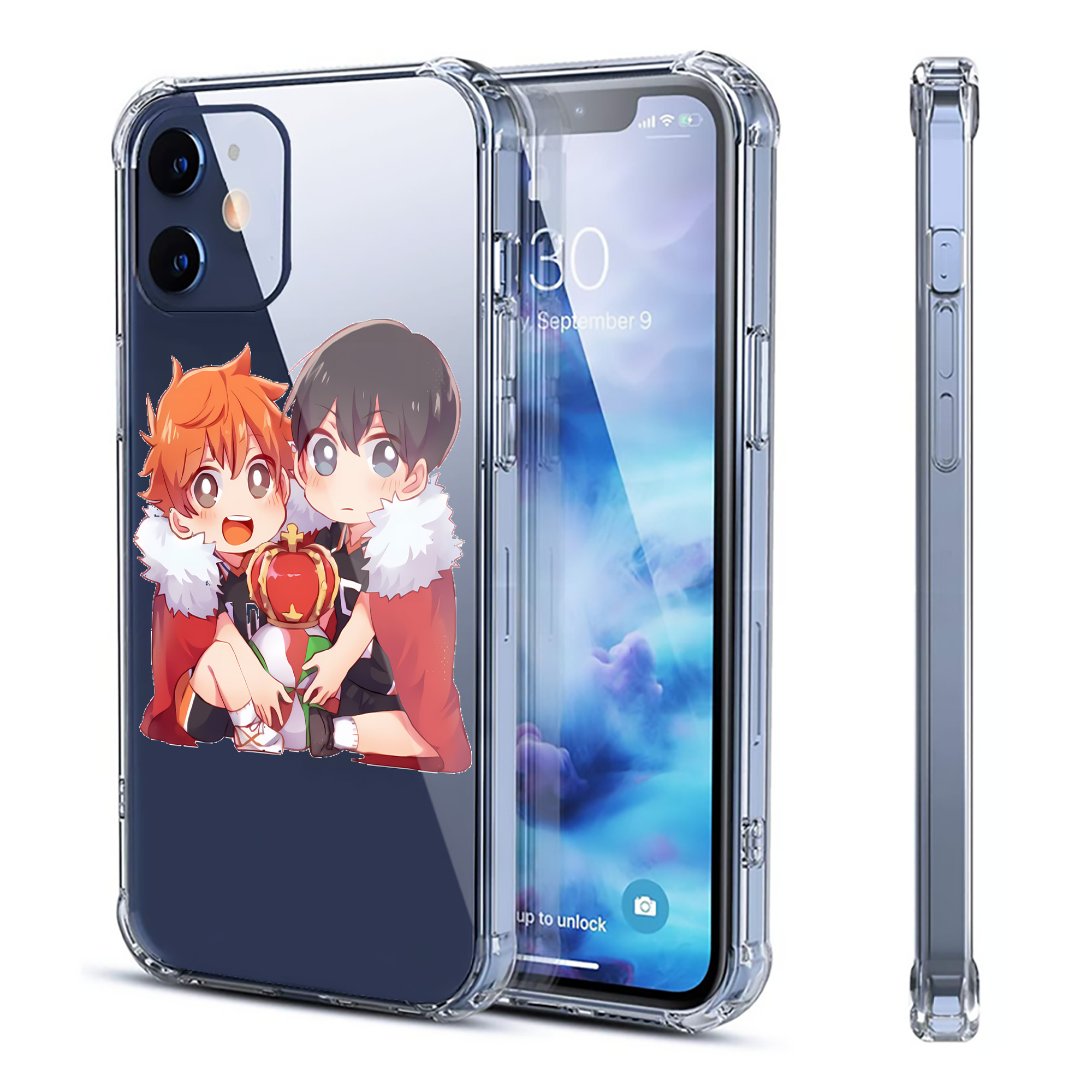 （画像用） ハイキュー!! Haikyu!! 【iPhone 12シリーズ対応】透明スマホケース（クリアソフトケース）